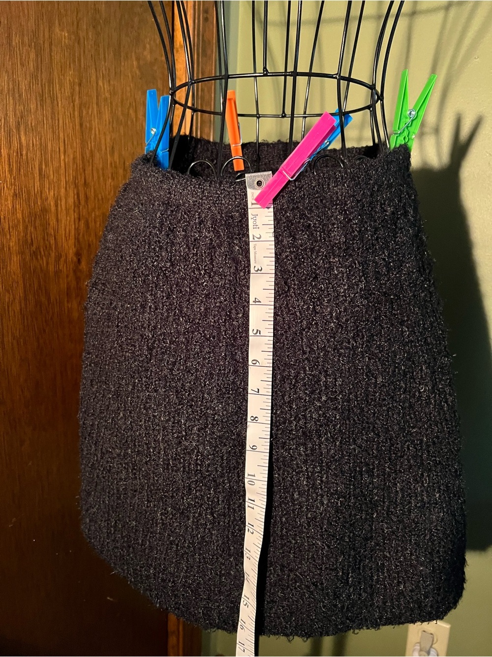 H&M’s Divided Black Cozy Textured Knit Sweater MiniSkirt. XL in size